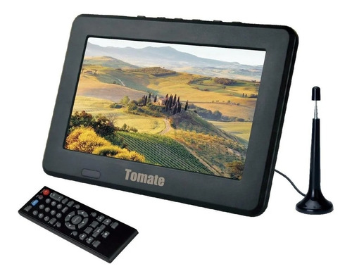 Monitor Tv Portatil Tomate 9´´ Digital Usb 1600mah Fonte 