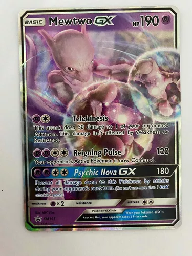 Carta Pokémon Lendário Mewtwo Ultra Rara Pt