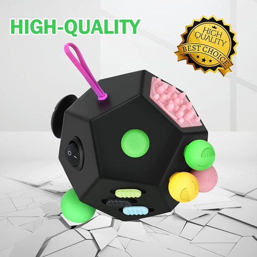 Vcostore 12 Lados Del Cubo De Fidget Alivio Del Estrés