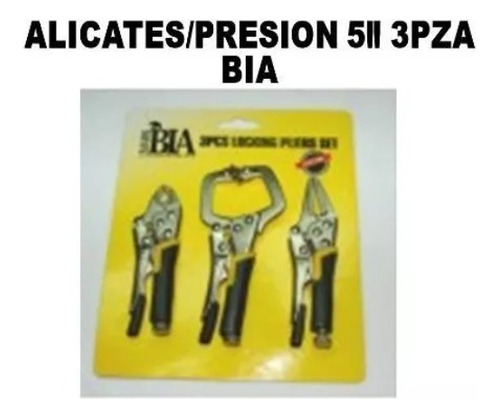 Alicates/presion 5 3pza Especial Para Motorizado Made Usa