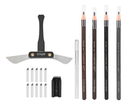 Kit De Microblading Para Cejas, 4 Lápices, Agujas, Bolígrafo