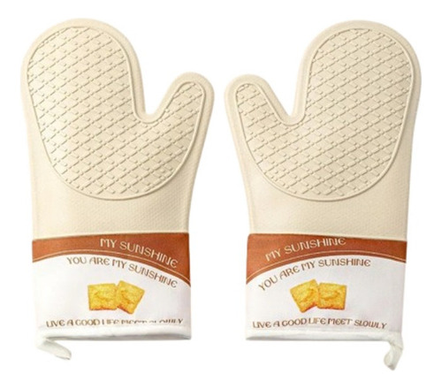 1 Par De Guantes Sencillos Con Estampado De Flores Resistent