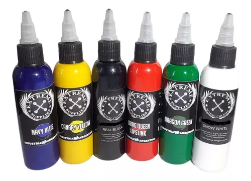 Tinta Para Tatuar 1oz Colores Pigmento Tattoo Tatuajes Extreme