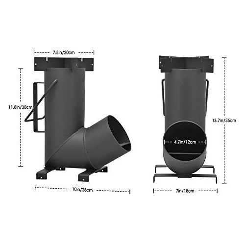Estufa De Cohete Portátil Para Acampar Con Leña Stanbroil, C