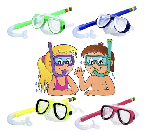 Set Buceo Mascara + Snorkel Surf Para Niñas Niños