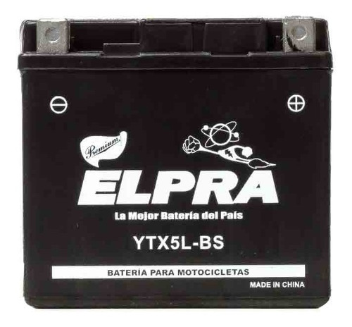 Imagen 1 de 5 de Bateria Elpra Ytx5l-bs Acido Incluido C/caja