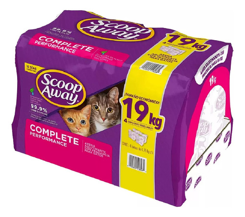 Arena Para Gato Scoop Away 2 Bolsas De 19 Kg!!