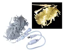 Comprar Luces Led Navidad Luz Calida 10 Mts 100 Luces Uso Exterior