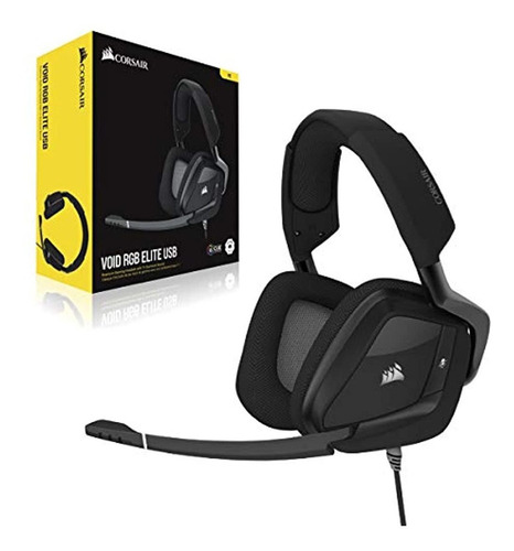 Audífonos Con Micrófonos Corsair Rgb Usb Gaming Headset