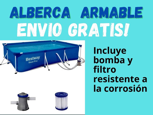 Alberca Bestway Bomba Y Filtro, Envio Gratis! 