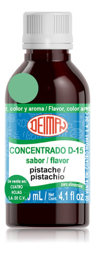 Concentrado Saborizante Sabor Pistache D-15 Deiman 120 Ml.