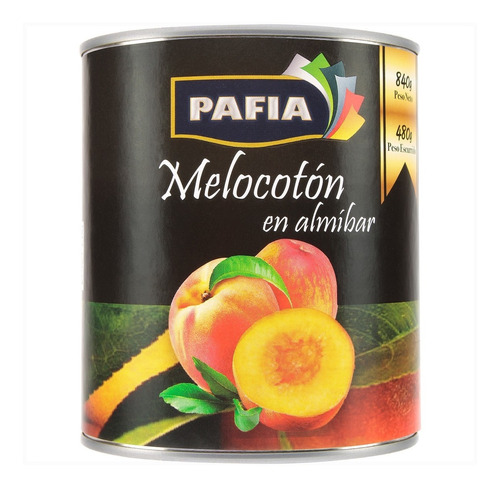 Melocotón En Almíbar Lata 800 Gr Pafia 