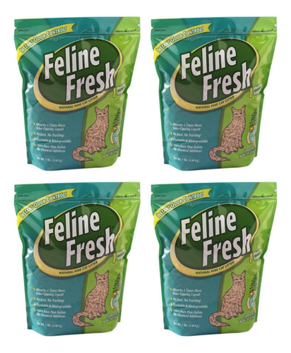 Feline Fresh - Arena Para Gatos De Pino Natural, 7 Libras, .