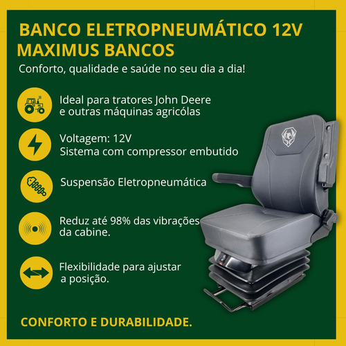 Banco Amortecimento 12v John Deere 8245r 8270r 8295r 8320