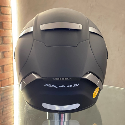 Casco Shoei X Spirit 3 negro mate con casco Inmetro Seal, talla 61/62 (xl), color negro mate