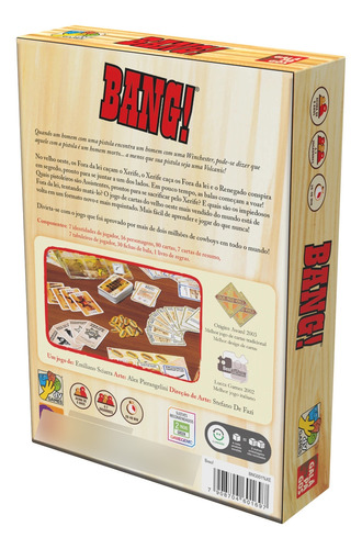Bang! - Jogo De Tabuleiro E Cartas