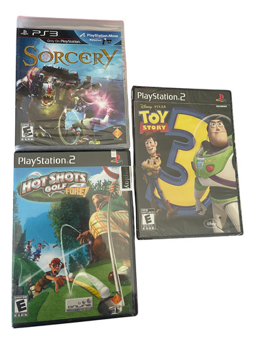 Juegos De Ps2 Sellados Toy Story 3, Hot Shots Y Sorcery Ps3