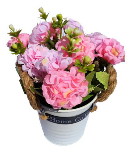 Decoración Plantas Artificiales 2 Macetas Blancas