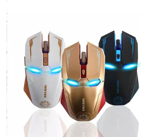 Mouse Gamer Inalambrico Iron Man