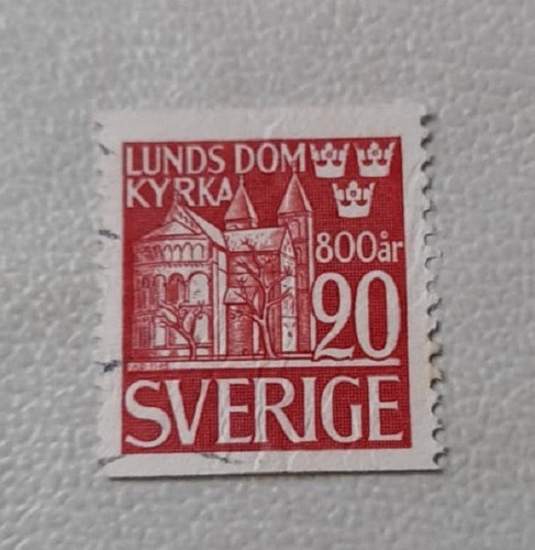 Sello Postal - Suecia - 1946 Viii Cent Catedral De Lund