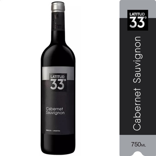 Vino Latitud 33 Cabernet Sauvignon 750ml Tinto 01almacen