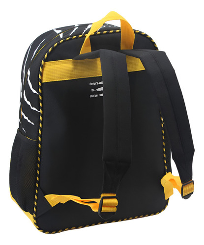 Mochila Espalda 16 Pulgadas Dino Danger Color Negra Diseño de la tela Dinosaurio
