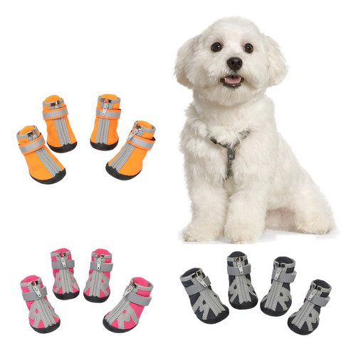 Zapatos De Perrito Para Mascotas Cat 5 Rosa