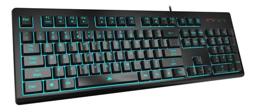 Powzan Teclado Silencioso Para Juegos, Teclado Silencioso De