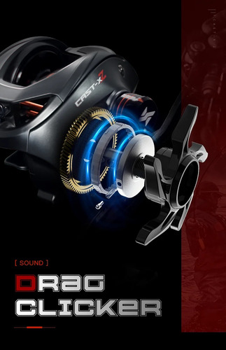 Carretilha Seasir Cast-x2 - 7.3:1, Drag 9kg - Direita Cinza-escuro Direito