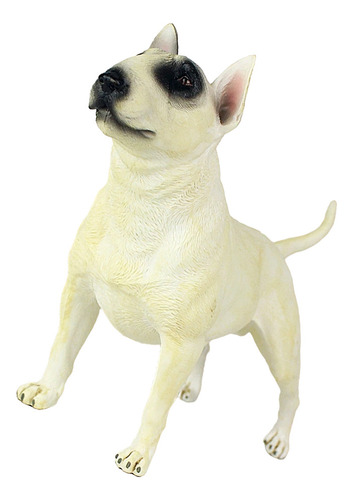 Figura De Bull Terrier De Plástico Modelo De Perro De Escrit