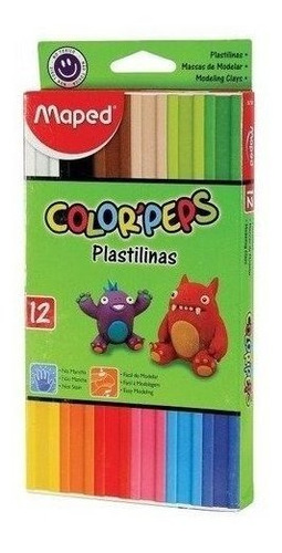 Plastilina X12 Colores Maped Color Peps 827201