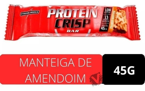 Protein Crisp Bar Manteiga De Amendoim Peanut Buter 12u 45g