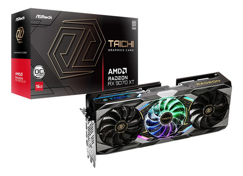 Gpu Asrock Amd Radeon Rx 9070 Xt Taichi 16gb 256bits