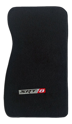 Imagen 3 de 5 de Tapetes Compatibles Con Srt 8 Grand Cherokee Jeep Rojo Gris