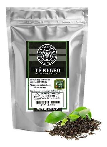 Tea Negro En Polvo X1000g Kilo - g a $70