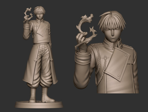 Roy Mustang Full Metal Alchemist- Arte Plastico