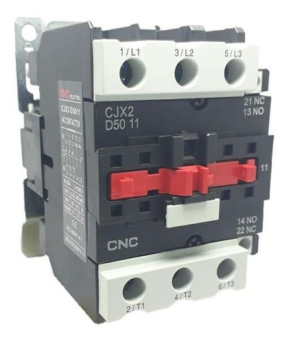 Contactor 50a Cjx2-5011 Bobina 220v 3p + Na+ Nc 380v