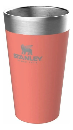 Vaso Termico Stanley Vacuum 473 Ml Sin Tapa Color Coral
