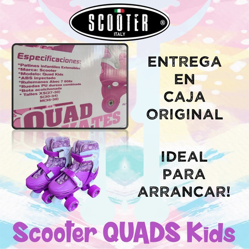 Imagen 6 de 9 de Patines Extensibles Scooter Italy Artistico Semi Profesional