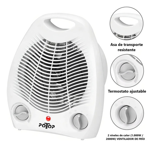 Caloventilador 2000w Frio Y Calor Calo Ventilador A/calidad®