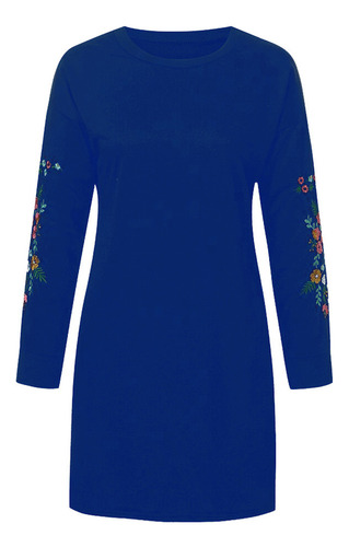 Vestido Feminino Moderno E De Inverno Com Manga Comprida Est