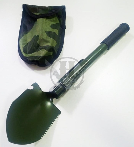Imagen 3 de 3 de Pala Plegable Pico - Serrucho - Abridor - Funda De Regalo