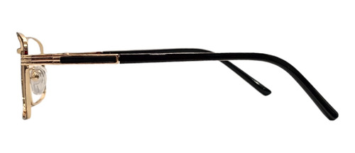 Lentes Fotocromáticos OBLACIV Ejecutivos Anti Luz Azul UV Armazón Negro Diseño Dorado
