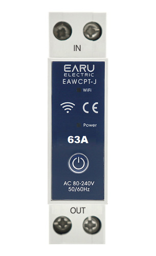 Disjuntor Medidor Wifi Earu 63a Tuya Smart Life