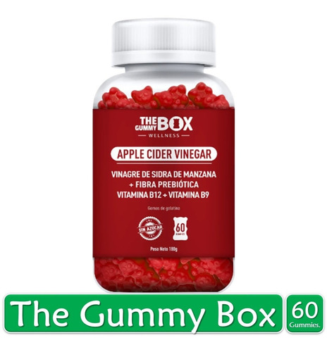 Imagen 1 de 5 de The Gummy Box Vitamina Vinagre De Sidra De Manzana 180 G