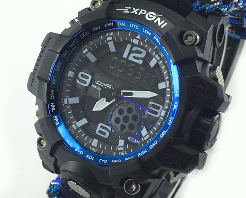 Reloj Exponi Antishock Con Brujula Mod:3239 Reloj De Montaña