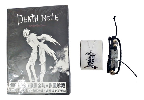 Pack Death Note Libro  + Cd + Collar Acero + Brazalete Anime