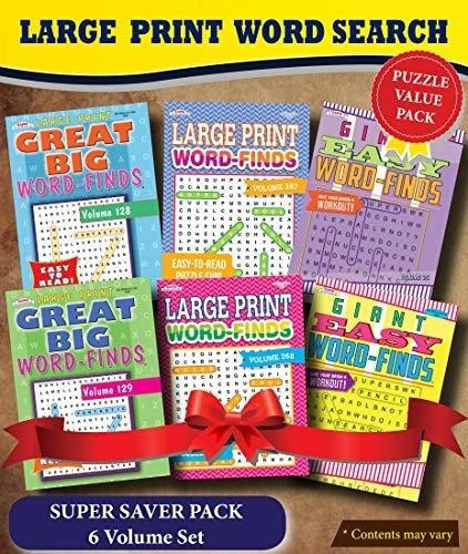 Kappa Super Saver Large Print Word Search Puzzle Pac, de Kappa Books Publish. Editorial Kappa Books Publishers en inglés
