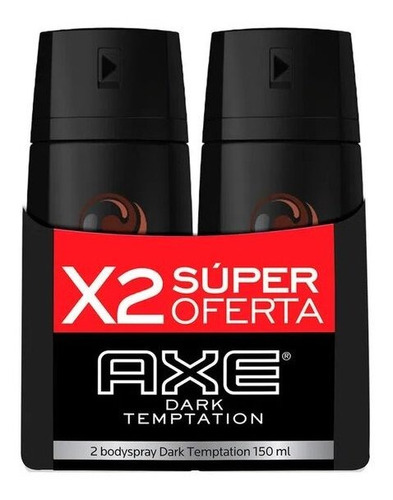 Desodorante Axe Spray 150 Ml 2 Unidades Dark Temptation