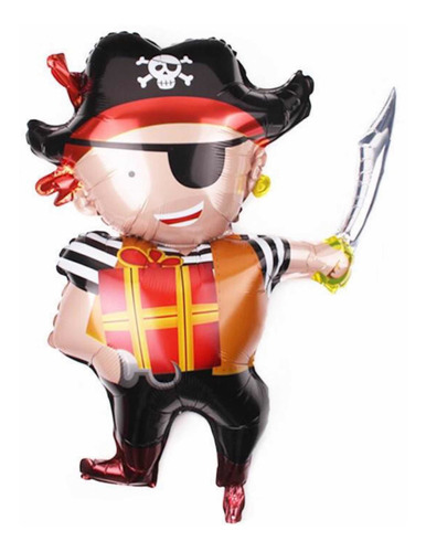 Globo En Forma Barco Pirata